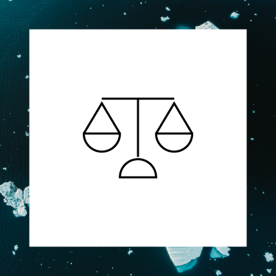 Illustration of balanced scales